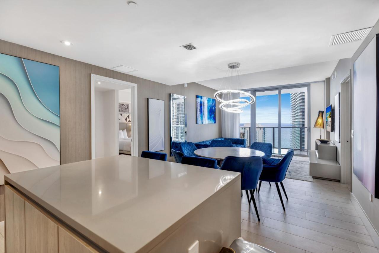 Hyde House - Luxury Waterfront 2Br 2Ba Apartment Suite With Direct Ocean View, Roof Top Pool, Resort Amenities Hollywood Luaran gambar