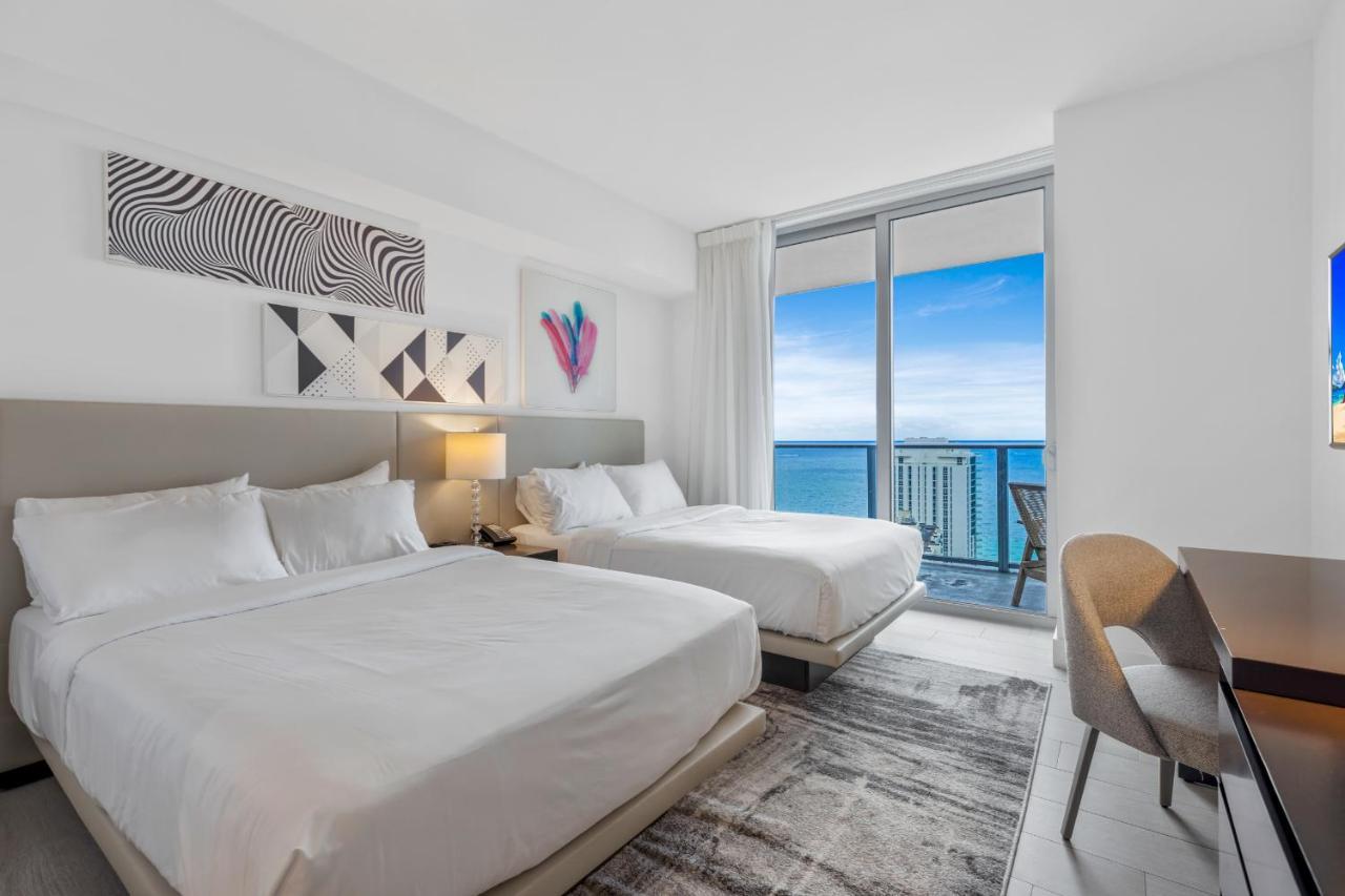 Hyde House - Luxury Waterfront 2Br 2Ba Apartment Suite With Direct Ocean View, Roof Top Pool, Resort Amenities Hollywood Luaran gambar