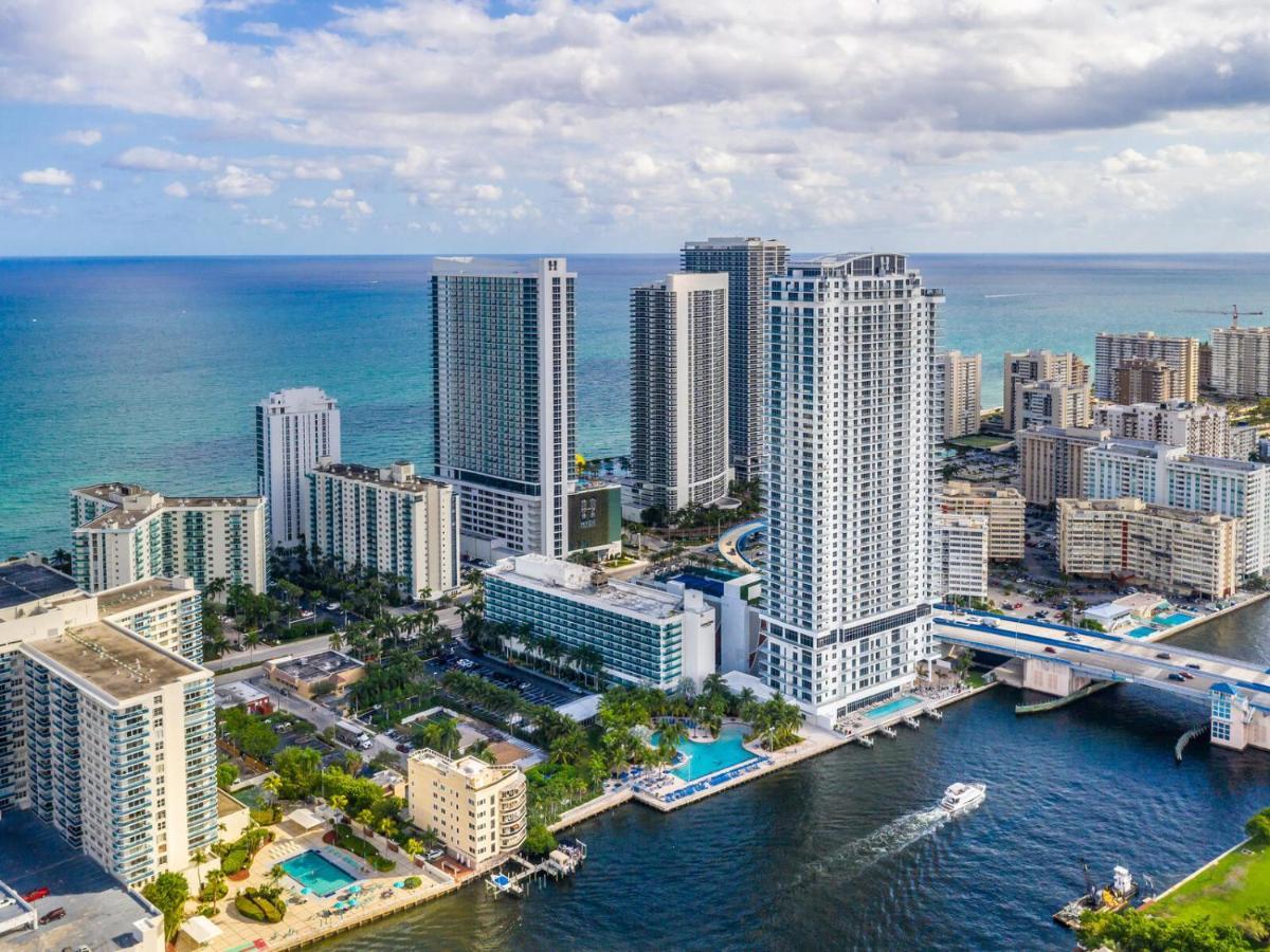 Hyde House - Luxury Waterfront 2Br 2Ba Apartment Suite With Direct Ocean View, Roof Top Pool, Resort Amenities Hollywood Luaran gambar